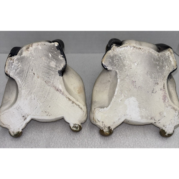 African Man & Woman Trinket Dish Ashtray Incense Art Statues '50's Chalkware - Picture 7 of 11